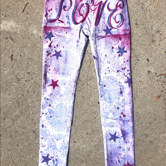 Skinny white n pale blue flower print jeans - Picture 4 of 7